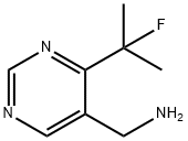 C-[4-(1-Fluoro-1-methyl-ethyl)-pyrimidin-5-yl]-methylamine Struktur