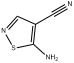 5-aminoisothiazole-4-carbonitrile 化学構造式