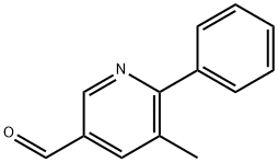 3-甲基-2-苯基吡啶-5-甲醛, 1428234-46-1, 结构式
