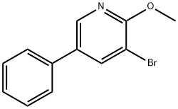 3-溴-2-甲氧基-5-苯基吡啶 结构式
