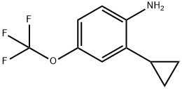 2-环丙基-4-(三氟甲氧基)苯胺 结构式