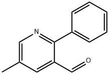 5-甲基-2-苯基吡啶-3-甲醛, 1428234-78-9, 结构式