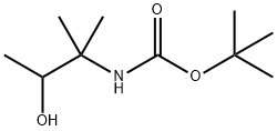 tert-butyl 3-hydroxy-2-methylbutan-2-ylcarbamate Structure