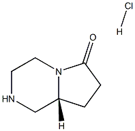 (R)-六氢吡咯并[1,2-A〕吡嗪-6-酮盐酸盐 结构式