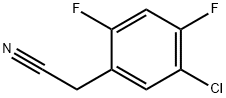5-氯-2,4-二氟苯乙腈 结构式