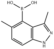 B-(3,5-dimethyl-1H-indazol-4-yl)boronic acid,1430329-49-9,结构式