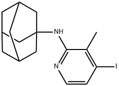 N-(Adamantan-1-yl)-4-iodo-3-methylpyridin-2-amine Structure