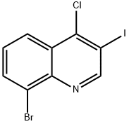 8-Bromo-4-chloro-3-iodo-quinoline Struktur