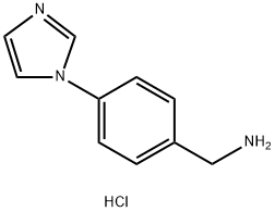 (4-(1H-咪唑-1-基)苯基)甲胺二盐酸盐, 1431966-12-9, 结构式