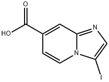 3-Iodo-imidazo[1,2-a]pyridine-7-carboxylic acid Struktur