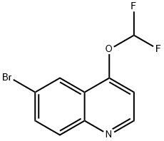 6-BROMO-4-(DIFLUOROMETHOXY)QUINOLINE, 1432754-13-6, 结构式