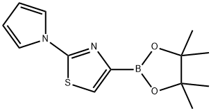 2-(1H-pyrrol-1-yl)-4-(4,4,5,5-tetramethyl-1,3,2-dioxaborolan-2-yl)thiazole Structure