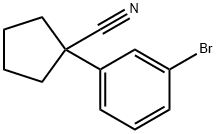 Cyclopentanecarbonitrile, 1-(3-bromophenyl)-
 Structure