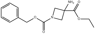 1-benzyl 3-ethyl 3-aminoazetidine-1,3-dicarboxylate,1434142-16-1,结构式
