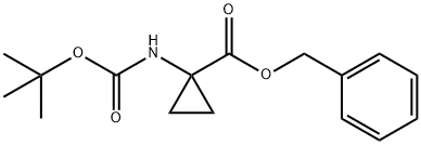 1-[[(1,1-dimethylethoxy)carbonyl]amino]cyclopropanecarboxylic acid phenylmethyl ester Struktur