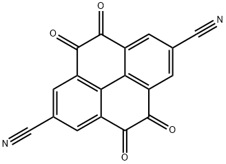 4,5,9,10-tetraoxo-4,5,9,10-tetrahydropyrene-2,7-dicarbonitrile Structure