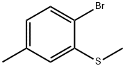 1-Bromo-4-methyl-2-(methylthio)benzene Structure