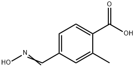 (4-(hydroxyimino)methyl)-2-methylbenzoic acid 化学構造式
