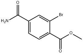 methyl 2-bromo-4-carbamoylbenzoate Struktur