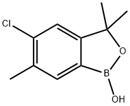 5-chloro-1,3-dihydro-1-hydroxy-3,3,6-trimethyl-2,1-benzoxaborole Struktur