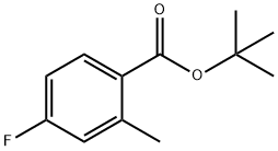 4-氟-2-甲基苯甲酸叔丁酯,1438382-28-5,结构式