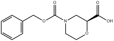 (2S)-4-Cbz-2,4-Morpholinedicarboxylic acid, 1439373-47-3, 结构式