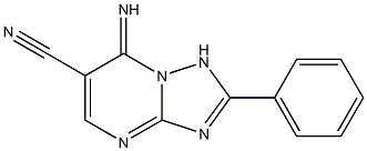 7-imino-2-phenyl-1,7-dihydro-[1,2,4]triazolo[1,5-a]pyrimidine-6-carbonitrile,1441882-17-2,结构式