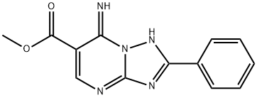 methyl 7-imino-2-phenyl-1,7-dihydro-[1,2,4]triazolo[1,5-a]pyrimidine-6-carboxylate Structure