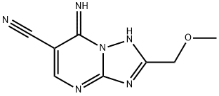 7-imino-2-(methoxymethyl)-1,7-dihydro-[1,2,4]triazolo[1,5-a]pyrimidine-6-carbonitrile Structure