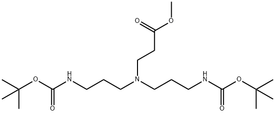 Methyl 3-[Bis[3-(Boc-amino)propyl]amino]propanoate Structure