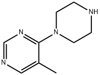 5-METHYL-4-(PIPERAZIN-1-YL)PYRIMIDINE, 1443210-25-0, 结构式