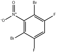 2,4-Dibromo-1,5-difluoro-3-nitrobenzene Struktur