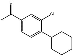 1-(3-氯-4-环己基苯基)乙酮, 14451-58-2, 结构式