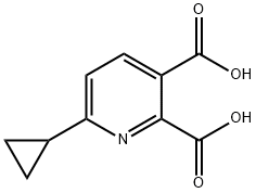 6-cyclopropylpyridine-2,3-dicarboxylic acid Structure