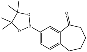 9-氧代-6,7,8,9-四氢-5H-苯并环庚烯-2-硼酸频哪醇酯,1445800-18-9,结构式