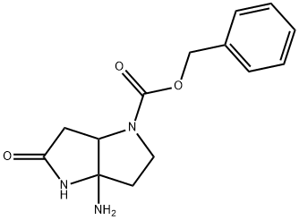 Benzyl 3A-Amino-5-Oxohexahydropyrrolo[3,2-B]Pyrrole-1(2H)-Carboxylate Struktur