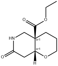 Cis-Ethyl 7-Oxooctahydro-2H-Pyrano[3,2-C]Pyridine-4A-Carboxylate Structure