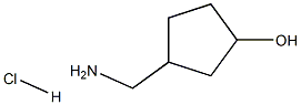 3-(Aminomethyl)Cyclopentanol Hydrochloride Struktur