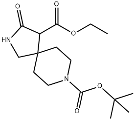 8-Tert-Butyl 4-Ethyl 3-Oxo-2,8-Diazaspiro[4.5]Decane-4,8-Dicarboxylate|8-(叔丁基)4-乙基3-氧代-2,8-二氮杂螺[4.5]癸烷-4,8-二羧酸酯