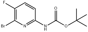 (6-溴-5-氟吡啶-2-基)氨基甲酸叔丁酯, 1446793-48-1, 结构式