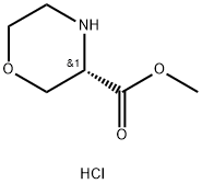 (S)-吗啉-3-甲酸甲酯盐酸盐, 1447972-26-0, 结构式