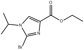 ethyl2-bromo-1-isopropyl-1H-imidazole-4-carboxylate 化学構造式