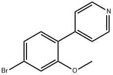 4-(4-溴-2-甲氧基苯基)-吡啶, 1449008-05-2, 结构式