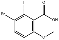 3-Bromo-2-fluoro-6-methoxybenzoic acid Structure