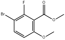Methyl 3-bromo-2-fluoro-6-methoxybenzoate Structure