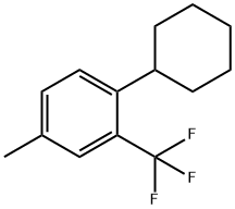 Benzene, 1-cyclohexyl-4-methyl-2-(trifluoromethyl)-