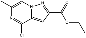 4-氯-6-甲基吡唑并[1,5-A]吡嗪-2-甲酸乙酯 结构式