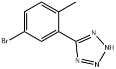 5-(5-溴-2-甲基苯基)-2H-四唑,1451391-30-2,结构式