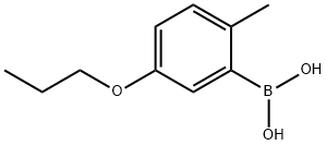 2-Methyl-5-propoxyphenylboronic acid Struktur