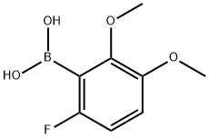 2,3-Dimethoxy-6-fluorophenylboronic acid Struktur